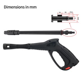Bear Force High Pressure Water Spray Gun Wand Nozzle, Replacement Pressure Washer Gun Compatible with Portland Pulsar Husky Powerwasher TaskForce TaskMaster ShopForce Electric Pressure Washers