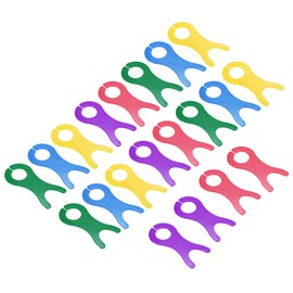 CoCud Wool Changing Board 10 x 4.8 cm Plastic Thread Cord Winder Plate Bobbins Sewing Accessories Household Knitting Tools - (Application: for Sewing Handmade) 5 Colours Pack of 20