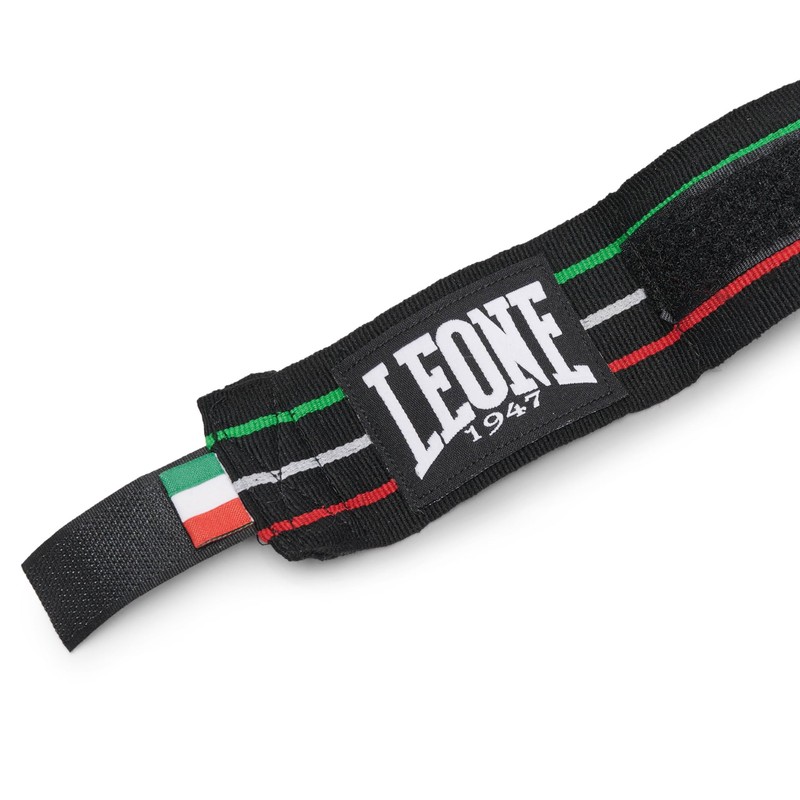 LEONE 1947 Unisex's Flag On Black Hand Wraps-AB705, 350 cm