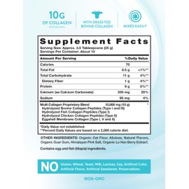 Nature's Truth Collagen Creamer for Coffee | 8.8 oz | Vanilla Flavor | Grass Fed Collagen Peptide Type I, II, III, V & X | Non-GMO & Gluten Free Protein Powder Supplement