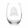 HTDesigns Bernedoodle Peeking Paws Stemless Wine Glass - Bernedoodle Gift