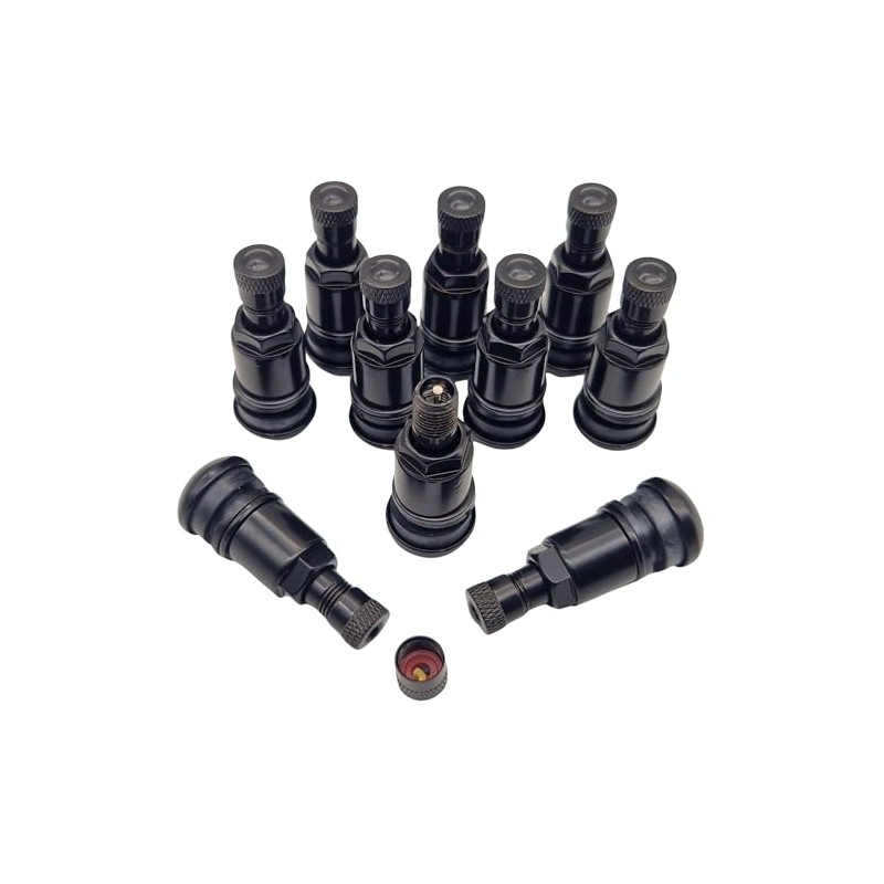NAAA Metal Valves Black I Steel Valves I Universal Rim