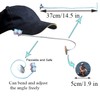 2pcs Ball Cap Rear View Mirror, Safe for Rowing &