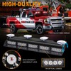XRIDONSEN 2x 17 inch Red White Emergency Lights for Vehicles