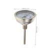 CHILDWEET Stainless Steel Wine Thermometer Precision Dial Temperature Monitor for