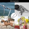 50PCS M5 Spring Snap Hook Carabiner, Heavy Duty Galvanized Steel