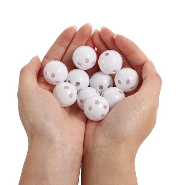10 Pcs White Rattle Balls Inserts Rattle Box Repair Doll