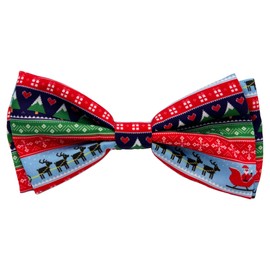 Huxley & Kent Bow Tie for Pets | Ugly Sweater (Extra-Large) | Christmas Holiday Bow Tie Collar Attachment | Fun Bow Ties for Dogs & Cats | Cute, Comfortable, and Durable | H&K Bow Tie