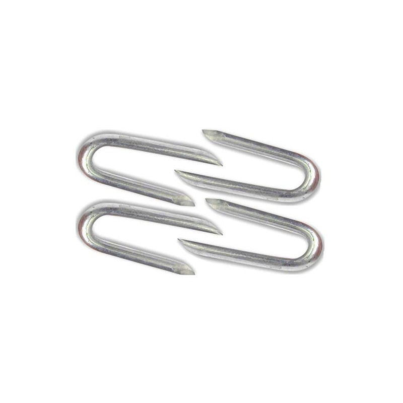 Nartel® Galvanised Netting Staple U Nail, 100 g, (Approx 120pcs)