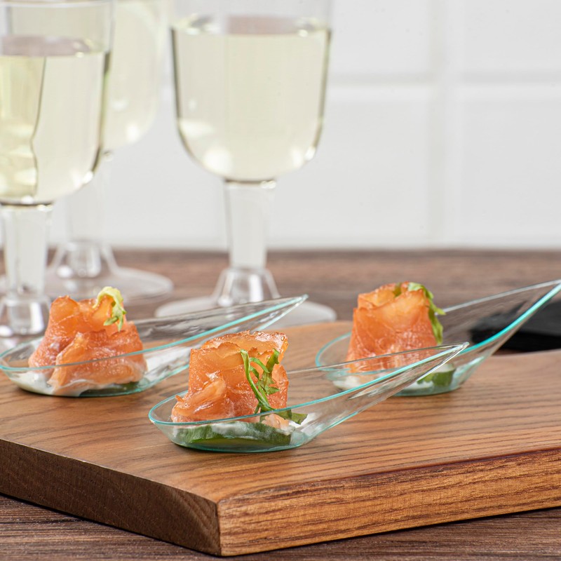 Restaurantware 4 x 2 Inch Teardrop Spoons 100 Appetizer Spoons