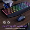 Wireless Keyboard and Mouse Combo- VEILZOR 2.4G Rechargeable Keyboard with