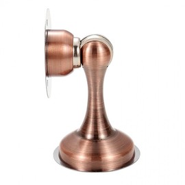 Magnetic No-Drill Door Stopper: Door Holder to Prevent Slamming Stop 1 - Magnetic Stopper - Silver 2ea