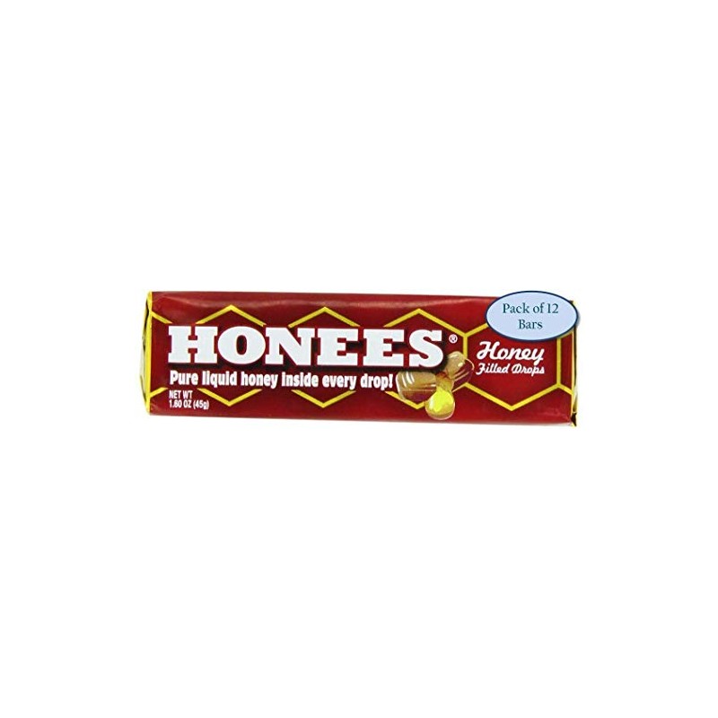 Honees Honey Filled Drops, Honey Cough Drops with Real Honey-Natural
