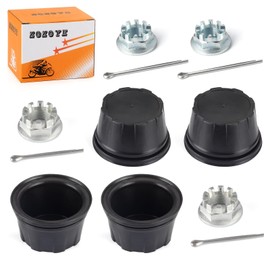 Front & Rear Wheel Center Cap & Nut Pin for Honda Recon 250 TRX250TE/TM Rancher 350 TRX350TE/TM Foreman 400 TRX400FW Rancher 420 TRX420TE/TM Foreman 450 TRX450FE 1995-2023