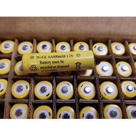 36 AA 400mAh Nicd 1.2V Solar Rechargeable batteries