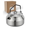 LAMBDA COFFEE® Kettle 1 Litre Stainless Steel | For Camping
