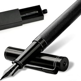 Juego de pluma estilográfica, Pluma Estilográfica Ultra Elegante con Convertidor, Punta de Iridio de 0,5 mm, Escritura Suave, Diseño Clásico, Excelent