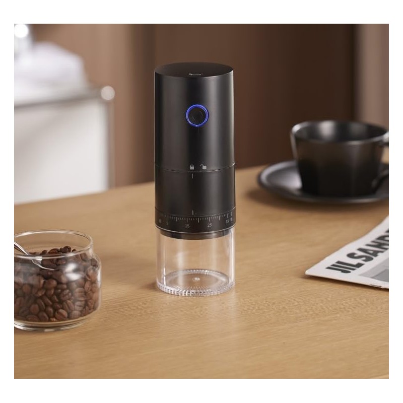 Portable Electric Burr Coffee Grinder with 38 Adjustable Grind Settings