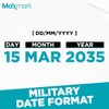 MaxMark 2000 Military Date Format (DD/MM/YYYY) - Self Inking Date