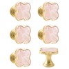 MOROBOR 6 PCS Four-Leaf Clover Handle, Creative Cabinet Drawer Pulls