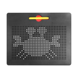 HONPHIER Kids Magnetic Drawing Tablet Magnetic Steel Balls Board Doodle Scribble Sketch Pad Magnet Writing Pads Preschool STEM Education Toys for Children (Large, Black)