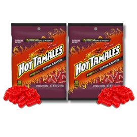 HOT TAMALES - Fierce Cinnamon - Pack of 2, 5 oz. Bags By Lyza's Sweets & Treats
