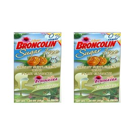 Broncolin Candy Drops- Honey Eucalyptus(Packs of 2)