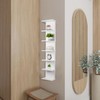 YEXEXINM 2 Pack 7 Tier Wall Shelf Unit 43" White