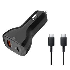 UrbanX 63W Fast USB C Truck Car Charger PD3.0 & QC4.0 Dual Port Adapter for Realme Narzo 10 Bundled with UrbanX 100W USB-C Cable Cord Super-Fast Charging Kit - Black