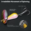 QualyQualy Trout Lures Fishing Spinnerbaits 5pcs Brass Hard Metal Spinner