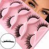 3D False Eyelashes, Cat Eye, Cat Eye Natural Artificial Eyelash