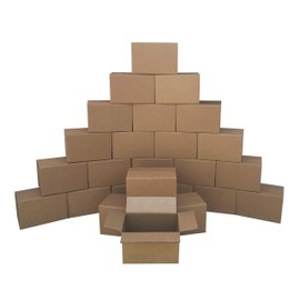 UBMOVE Corrugated Mail And Shipping Packaging Coxes - 25 Pack (12 x 9 x 6 inch / 25 pack), Corrugated Boxes For Shipping, Mailing, Storage & Moving Out, Brown Storage Cardboard Boxes