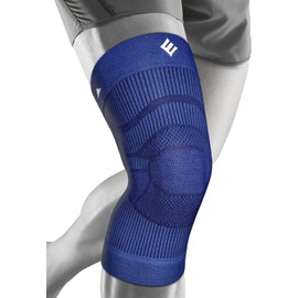 NEENCA Knee Support, Compressed Knee Support for Men Women with Patella Gel Pads & Side Stabilisers, Medical Knee Pads for Running (Navy Blue, 3XL)