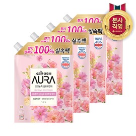 LG Household & Health Care Aura Original Fabric Conditioner Refill Smoky Musk 1.7L 4-pack