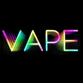 Stylish Multicolor "VAPE" LED Sign – Gradient Neon with 3D Effect for Modern Aesthetics – Perfect for Trendy Vape Shops and Eye-Catching Decor (Small (19.5" * 7.5"))