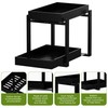 APRTAT 2 Pack Under Sink Organizer, Bamboo Wooden 2-Tier Pull-Out