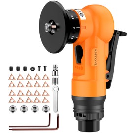 AMTOVL Air Chamfer Tool - Mini Pneumatic Chamfering Machine, 30000 RPM Pneumatic Chamfering Tool, 45 Degree Air Beveling Machine with 1/4 Inch Air Inlet for Metal, Wood, Acrylic Deburring (Orange)