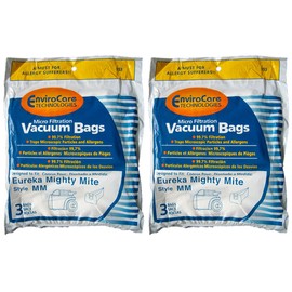 EnviroCare 6 Eureka Allergy Style MM Mighty Mite Micro Filtration Canister Vacuum Cleaner Bags