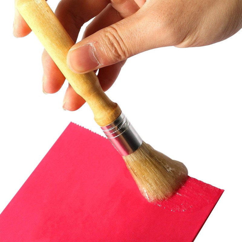Coobey 3 Pack Glue Brush Bookbinding Wooden Glue Brush for