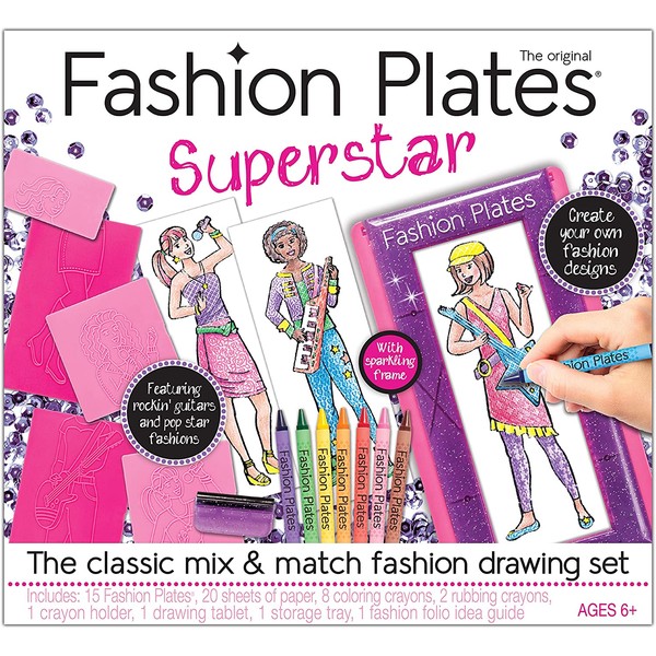 Kahootz Fashion Plates Superstar Deluxe Set , Pink