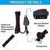PATIKIL 1/4" x 11.8 Ft Rope Ratchet Tie Down Straps,