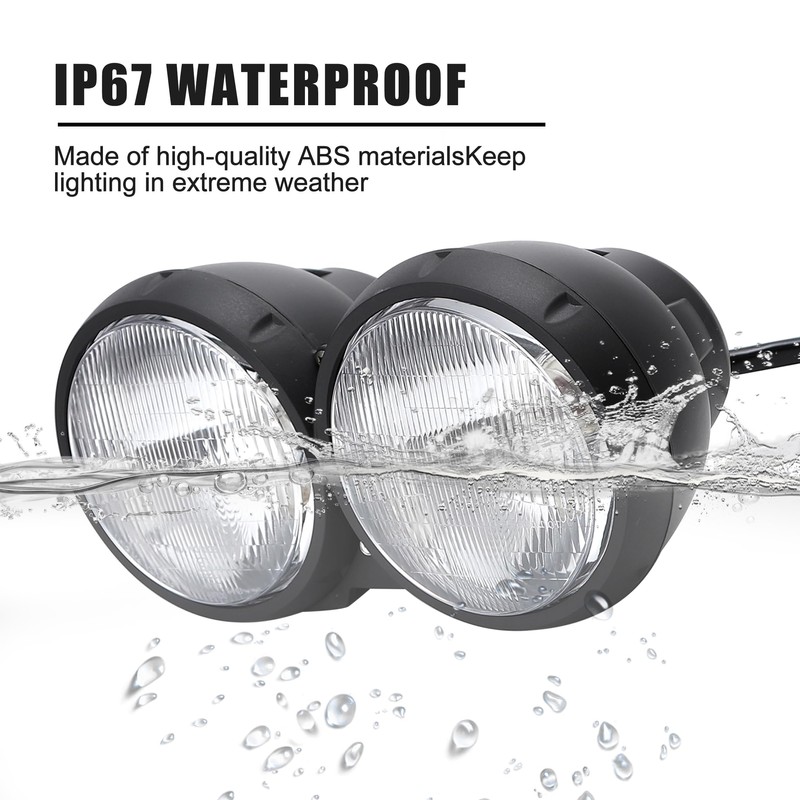 mokuo Motorcycle Head Light Assembly 12V 35W Halogen Lamp Made
