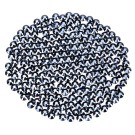 Novani Rhinestones Flatback Rhinestones Glass Gems Stones Jewels Round Gemstones Non-Hotfix Crystal for Crafts,SS16,1440 Pieces,Shiny Black