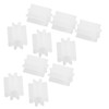 Sourcingmap 10 Pcs White Plastic 8 Teeth 2mm Shaft Dia