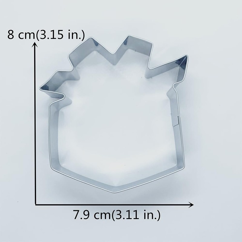 LILIAO Gift Box Present Cookie Cutter, 3.1" Wide x 3.2"