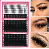 260D Anime Lash Clusters with spikes