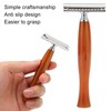 Long Handle Double Edge Safety Razor Zinc Alloy Resin Manual
