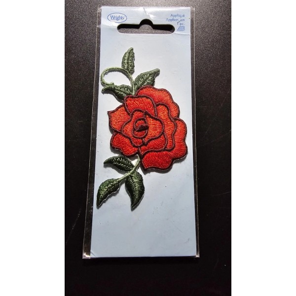 Wright's WRIGHTS APPLIQUE Iron-On Single Rose