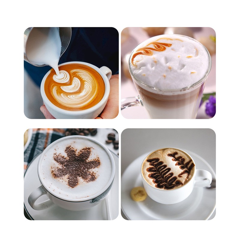 Coffee Frother Double Layer Versatile Manual Stainless Steel Milk Foamer
