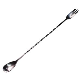 HAYATE Brand, 4 Colors to Choose from, Bar Spoon, Stirler, Stainless Steel, Stylish, Professional, Long, Long Bar Spoon, Black, 10.2 inches (26 cm)